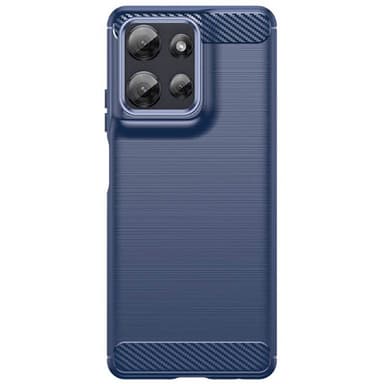 Børstet silikone cover Motorola Moto G Power (2025) - Blå