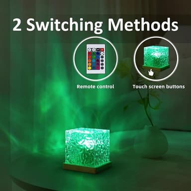 RGB-bordlampe med fjernbetjening