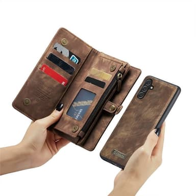 CaseMe mobilcover 008 8-kort Samsung Galaxy A36 5G - Brun