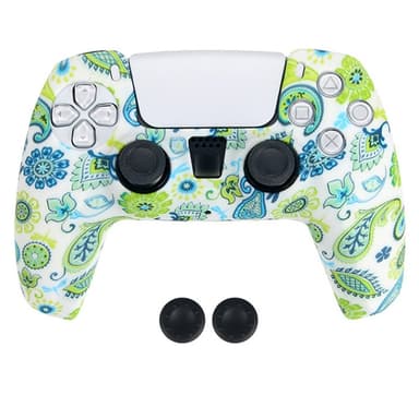 DATA FROG Til Sony Playstation 5 Silikone Cover Gamepad Beskyttelsescover med 2 Rocker Caps