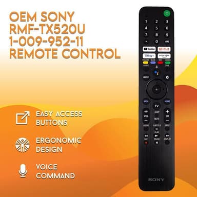 RMF-TX520U TV Fjernbetjening Erstatning til Sony TV