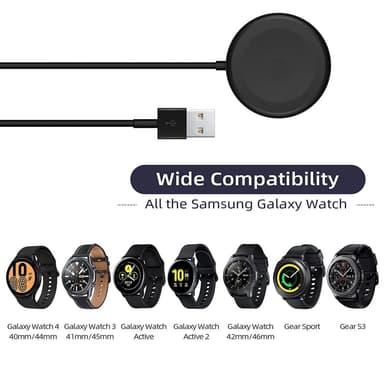 Oplader til Samsung Galaxy Watch6 Classic 43 47mm Watch4 Classic 42 46mm