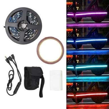 Xiaomi M365 Scooter Højlyst LED-strimlys Farverigt lysreb