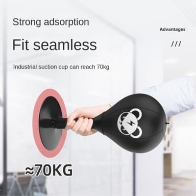 Boksesæk boksebold med sugekop med inflator og handsker