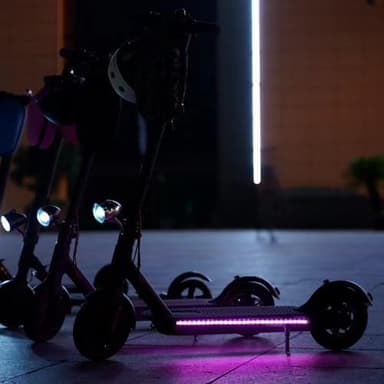 Xiaomi M365 Scooter Højlyst LED-strimlys Farverigt lysreb