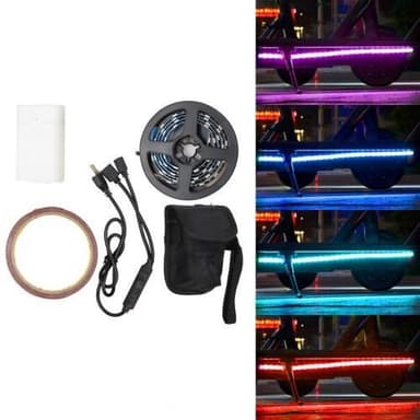 Xiaomi M365 Scooter Højlyst LED-strimlys Farverigt lysreb