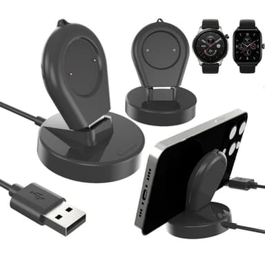 Huami Amazfit GTR 4 USB-opladningskabelholder 1m