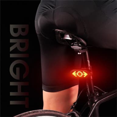 Genopladelig cykel baglygte Baglygte Fjernbetjeningshorn