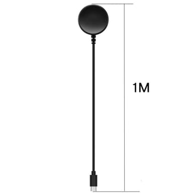 Samsung Galaxy Watch5 44mm 40mm Pro 45mm USB Opladningskabelholder 1m
