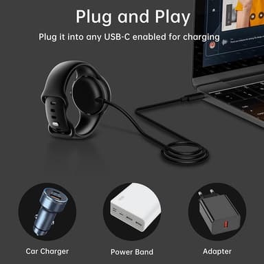 Smart ur-oplader til Google Pixel Watch, magnetisk opladningsdock