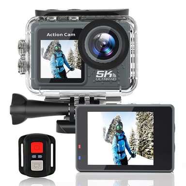 Actionkamera 24MP 5K Ultra HD 30m vandtæt udendørs sportskamera