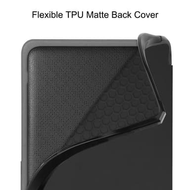 For Kobo Libra Colour Etui PU Læder + TPU E-Reader Cover - Sort