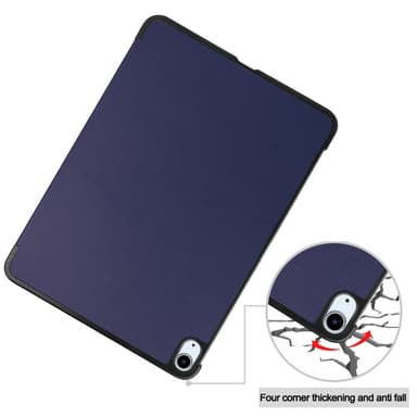Til iPad Air 13 (2024) Etui Tre-fold Stativ Tablet Cover - Blå