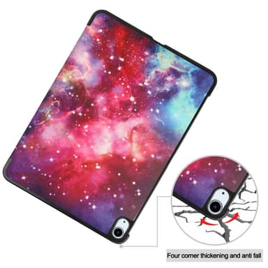Til iPad Air 11 (2024) Etui Tre-fold Stativ Tablet Cover - Galaxy