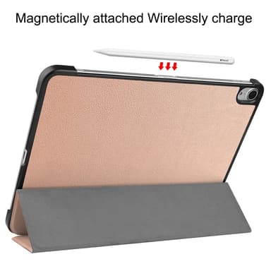 Til iPad Air 13 (2024) Etui Tre-fold Stativ Tablet Cover - RoseGold