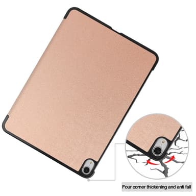 Til iPad Air 13 (2024) Etui Tre-fold Stativ Tablet Cover - RoseGold