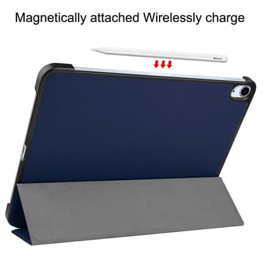 Til iPad Air 13 (2024) Etui Tre-fold Stativ Tablet Cover - Blå