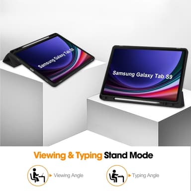 Slim Fit Cover Cover til Samsung Galaxy Tab S9 Sleep-Wake Up