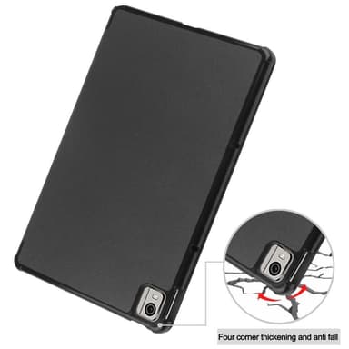 Nokia T21 Tri-fold Stand Wake/Sleep Cover Tablet-etui - Sort