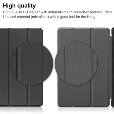 Nokia T21 Tri-fold Stand Wake/Sleep Cover Tablet-etui - Sort