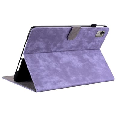 Til Nokia T21 Taske Imprintet Cute Tiger Tablet Cover Kortholder - Lilla