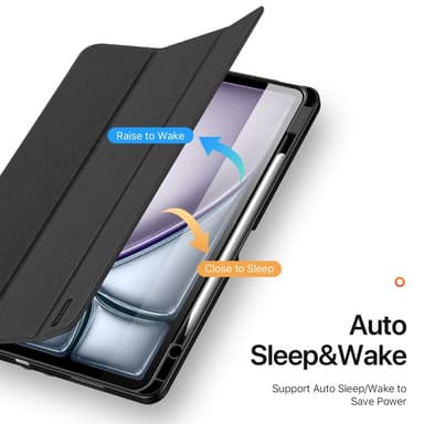 DUX DUCIS Domo iPad Air 13 (2024) Trefoldet stativ - Sort