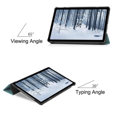 Nokia T21 Tri-fold Stand Wake/Sleep Cover Tablet-etui - Grøn