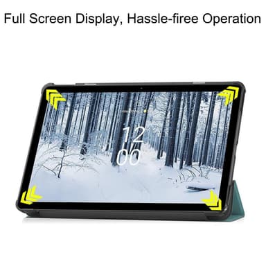Nokia T21 Tri-fold Stand Wake/Sleep Cover Tablet-etui - Grøn