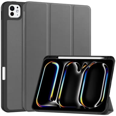 Til iPad Pro 11 (2024) Etui Tre-fold Stativ Tablet Cover med Pen Holder