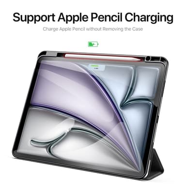 DUX DUCIS Domo iPad Air 13 (2024) Trefoldet stativ - Sort