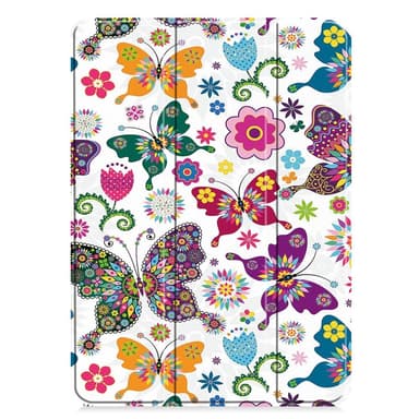 Til iPad Pro 11 (2024) Etui Tre-fold Stativ Tablet Cover - Butterflies
