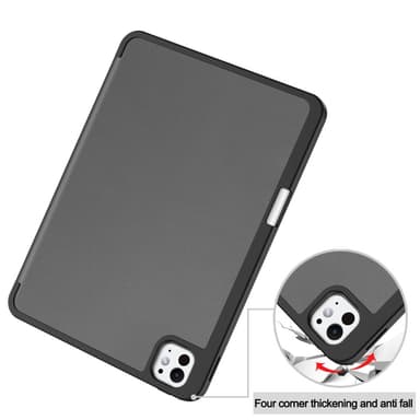 Til iPad Pro 11 (2024) Etui Tre-fold Stativ Tablet Cover med Pen Holder