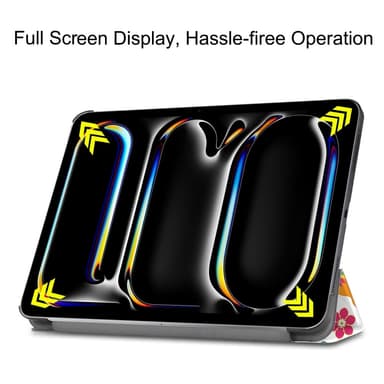 Til iPad Pro 11 (2024) Etui Tre-fold Stativ Tablet Cover - Butterflies