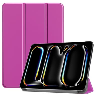 Til iPad Pro 11 (2024) Etui Tre-fold Stativ Tablet Cover - Lilla
