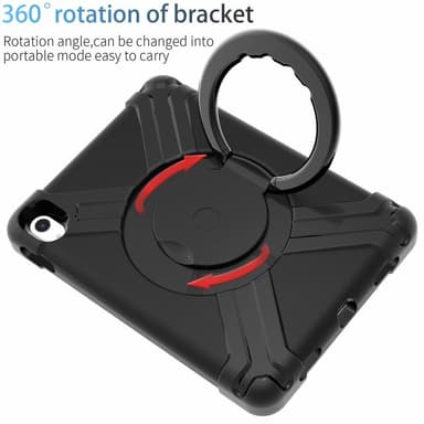 Til iPad 10.9 (2022) 360-graders rotationsstativ-tabletcover Anti-faldbeskyttelse