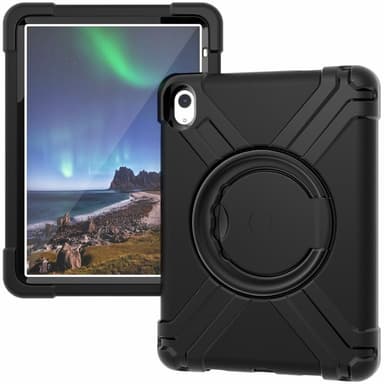 Til iPad 10.9 (2022) 360-graders rotationsstativ-tabletcover Anti-faldbeskyttelse
