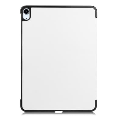 Til iPad Air 11 (2024) Etui Tre-fold Stativ Tablet Cover - Hvid