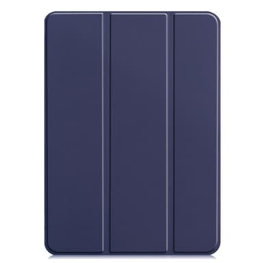Til iPad Pro 11 (2024) Etui Tre-fold Stativ Tablet Cover - MørkBlå
