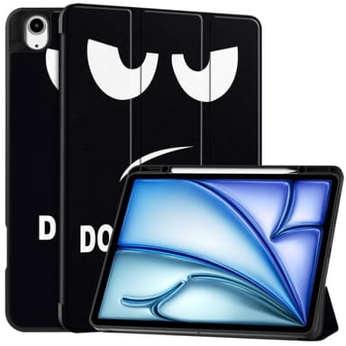 Til iPad Air 13 (2024) Etui Tre-fold Stativ Tablet Cover med Pen Holder - Don't Touch