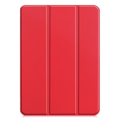 Til iPad Pro 11 (2024) Etui Tre-fold Stativ Tablet Cover - Rød