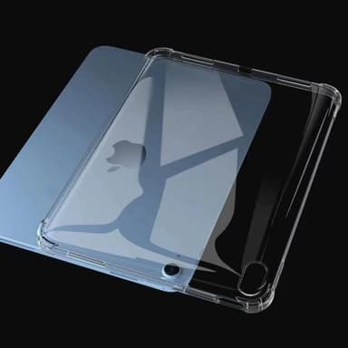 Til iPad 10.9 (2022)/iPad 10. generations blødt TPU klart tabletcover Forstærket 4 hjørner Stødabsorberende bagkasse