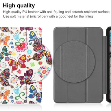 Tabletstativ Slim Fit Cover til Nokia T20 - Sommerfugle