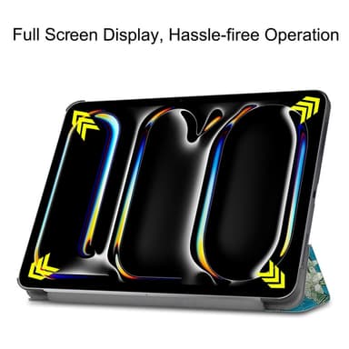 Til iPad Pro 11 (2024) Etui Tre-fold Stativ Tablet Cover - Blossom