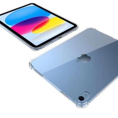 Til iPad 10.9 (2022)/iPad 10. generations blødt TPU klart tabletcover Forstærket 4 hjørner Stødabsorberende bagkasse