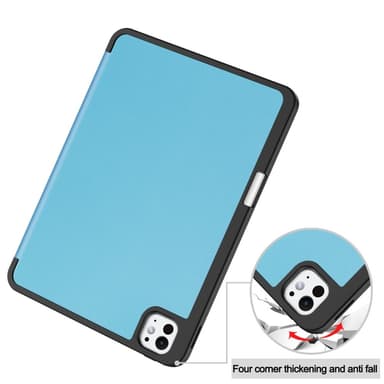 Til iPad Pro 11 (2024) Etui Tre-fold Stativ Tablet Cover med Pen Holder