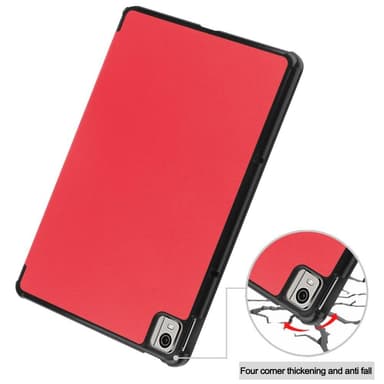 Nokia T21 Tri-fold Stand Wake/Sleep Cover Tablet-etui - Rød