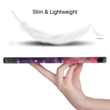 Til iPad Air 11 (2024) Etui Tre-fold Stativ Tablet Cover med Pen Holder - Galaxy