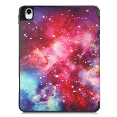 Til iPad Air 11 (2024) Etui Tre-fold Stativ Tablet Cover med Pen Holder - Galaxy