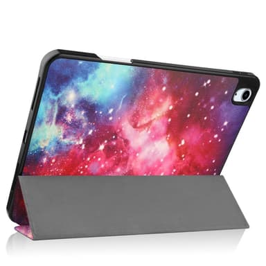 Til iPad Air 11 (2024) Etui Tre-fold Stativ Tablet Cover med Pen Holder - Galaxy