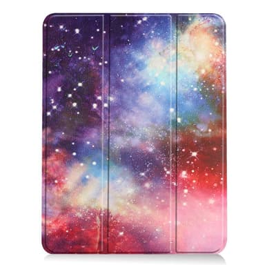 Til iPad Air 11 (2024) Etui Tre-fold Stativ Tablet Cover med Pen Holder - Galaxy